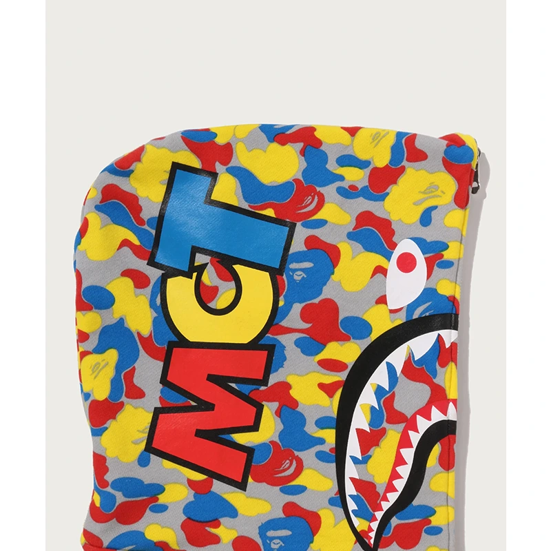 BAPE MEDICOM TOY 30TH ANNIV. BE@R Shark Full Zip Reversible Hoodie - Image 11