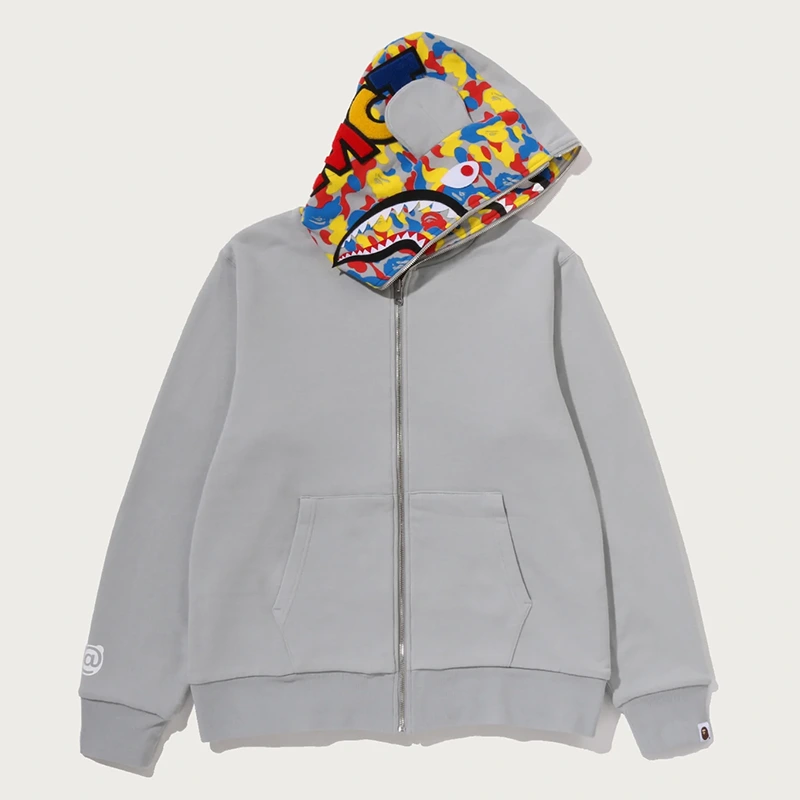 BAPE MEDICOM TOY 30TH ANNIV. BE@R Shark Full Zip Reversible Hoodie - Image 2
