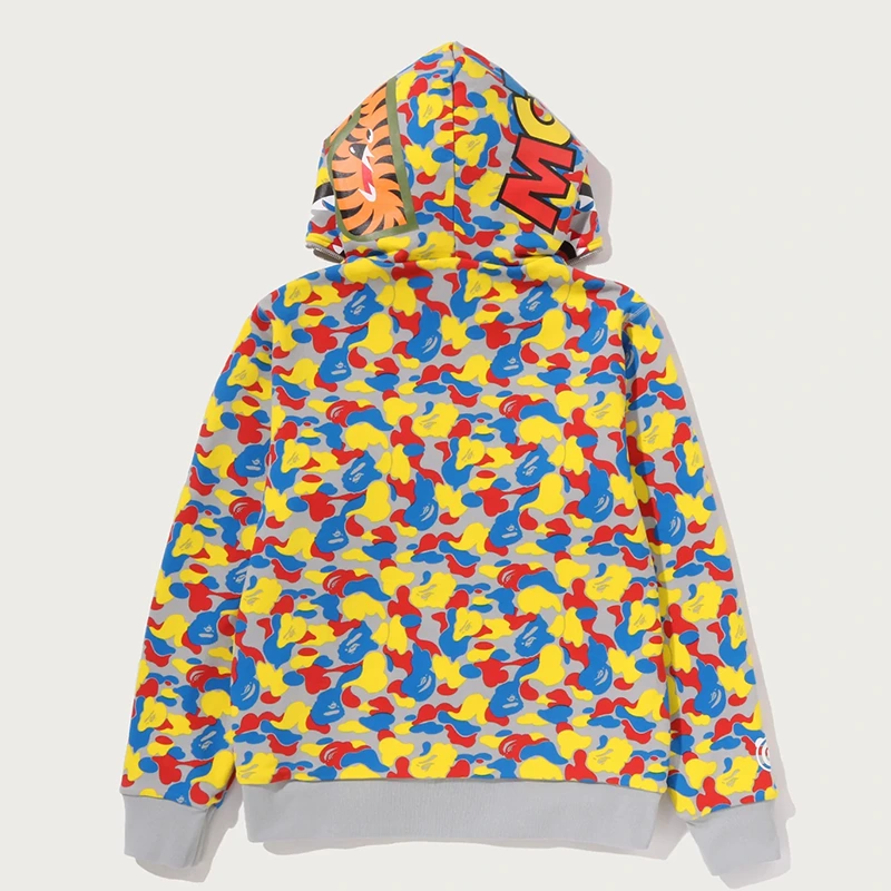 BAPE MEDICOM TOY 30TH ANNIV. BE@R Shark Full Zip Reversible Hoodie - Image 10