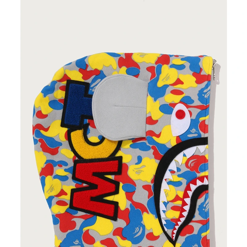 BAPE MEDICOM TOY 30TH ANNIV. BE@R Shark Full Zip Reversible Hoodie - Image 6