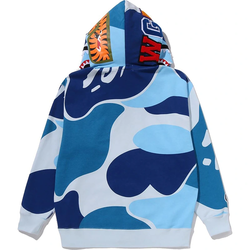 BAPE Mega ABC Camo Double Shark Relaxed Fit Full Zip Hoodie - Image 4