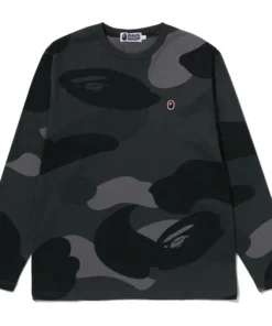 BAPE Mega Black Color Camo One Point Tee