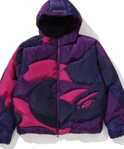 BAPE Mega Color Camo Quilted Down Jacket