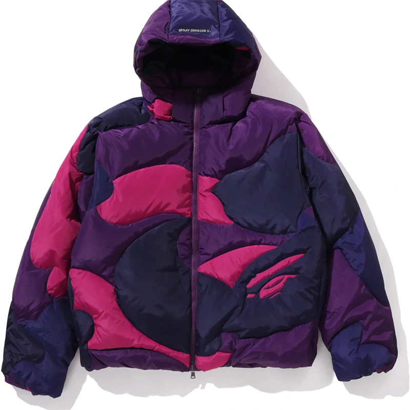BAPE Mega Color Camo Quilted Down Jacket