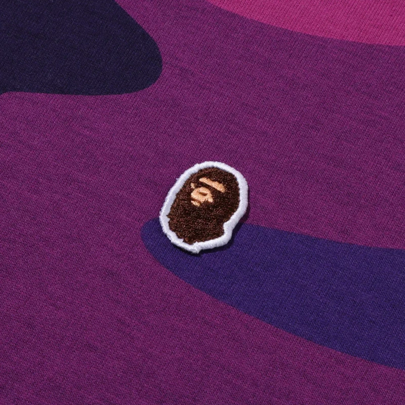 BAPE Mega Purple Color Camo One Point Tee - Image 4