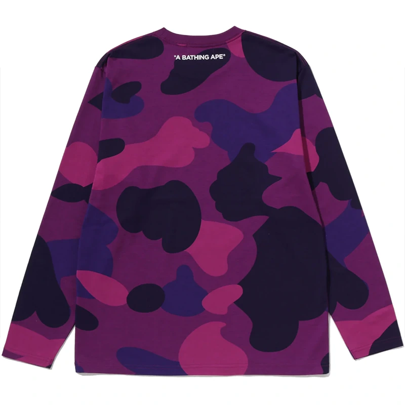 BAPE Mega Purple Color Camo One Point Tee - Image 2