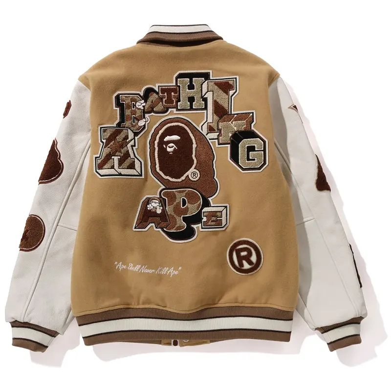 BAPE Multi Motif Varsity Jacket - Image 2