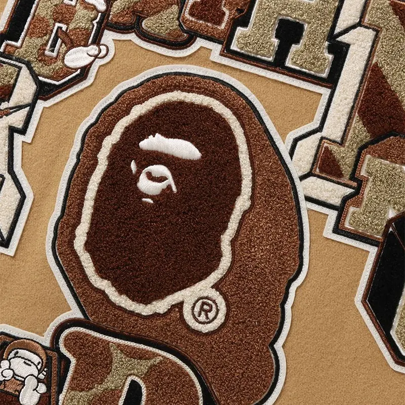 BAPE Multi Motif Varsity Jacket - Image 6