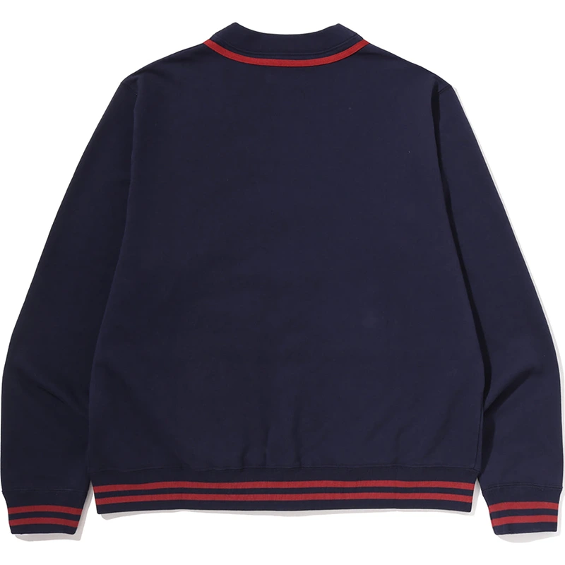 BAPE Navy Sweat Cardigan - Image 2