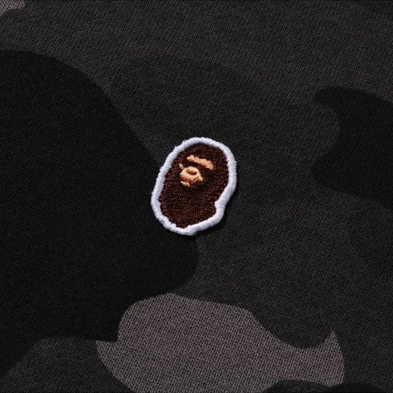 BAPE One Point Color Camo Cropped Full Zip Hoodie - Image 3