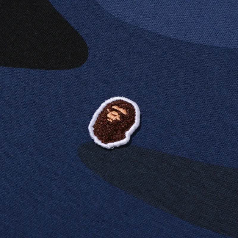 BAPE Mega Navy Blue Color Camo One Point Tee - Image 3