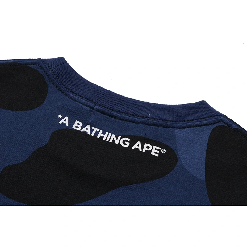 BAPE Mega Navy Blue Color Camo One Point Tee - Image 4
