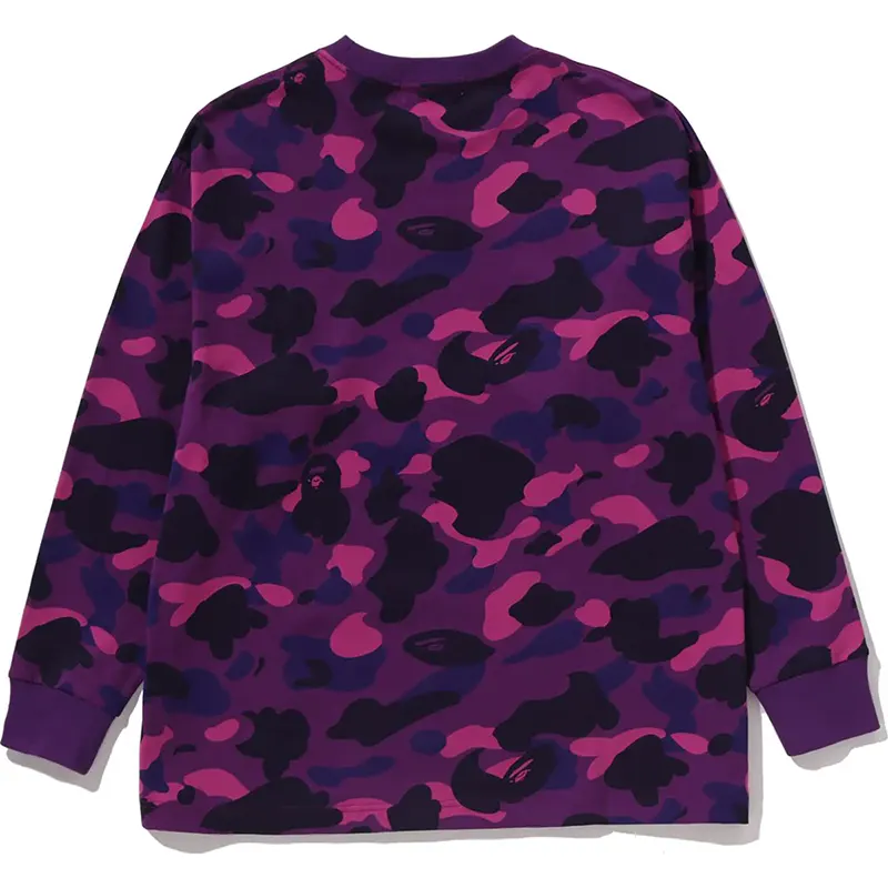 BAPE Purple Color Camo One Point Tee - Image 2