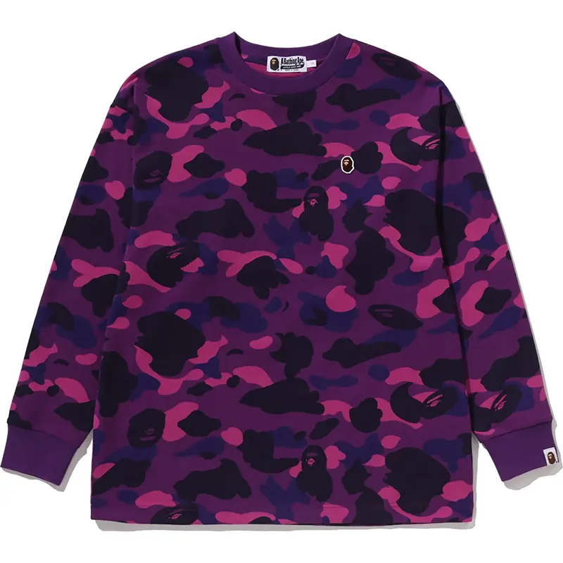 BAPE Purple Color Camo One Point Tee