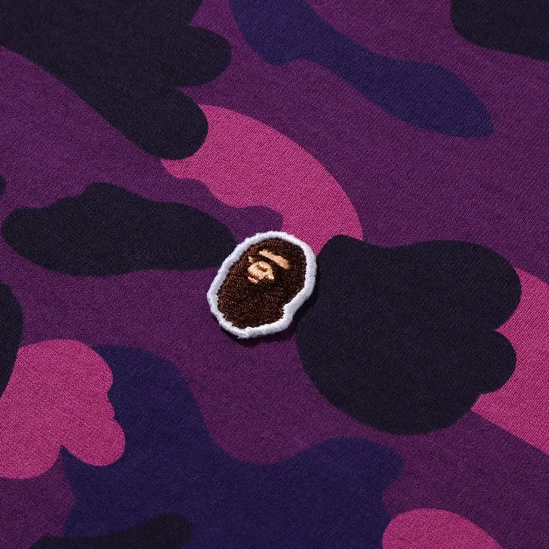 BAPE Purple Color Camo One Point Tee - Image 3