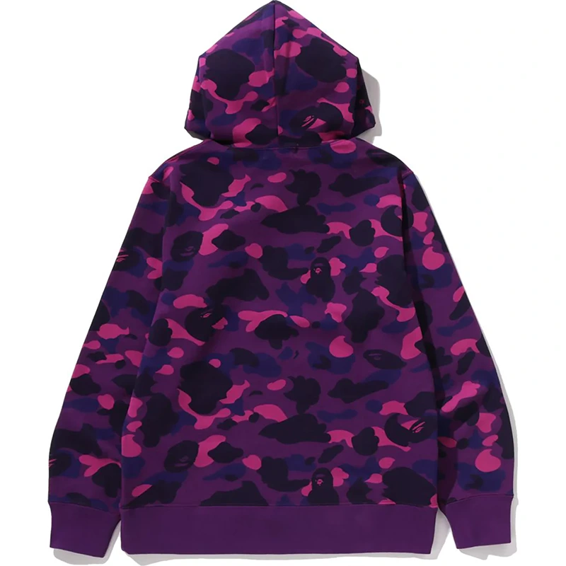 BAPE Purple Color Camo Pullover Hoodie - Image 2