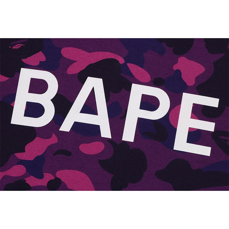 BAPE Purple Color Camo Pullover Hoodie - Image 3