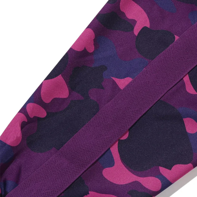 BAPE Purple Color Camo Shark Relaxed Fit Hoodie Track Jacket - Image 7