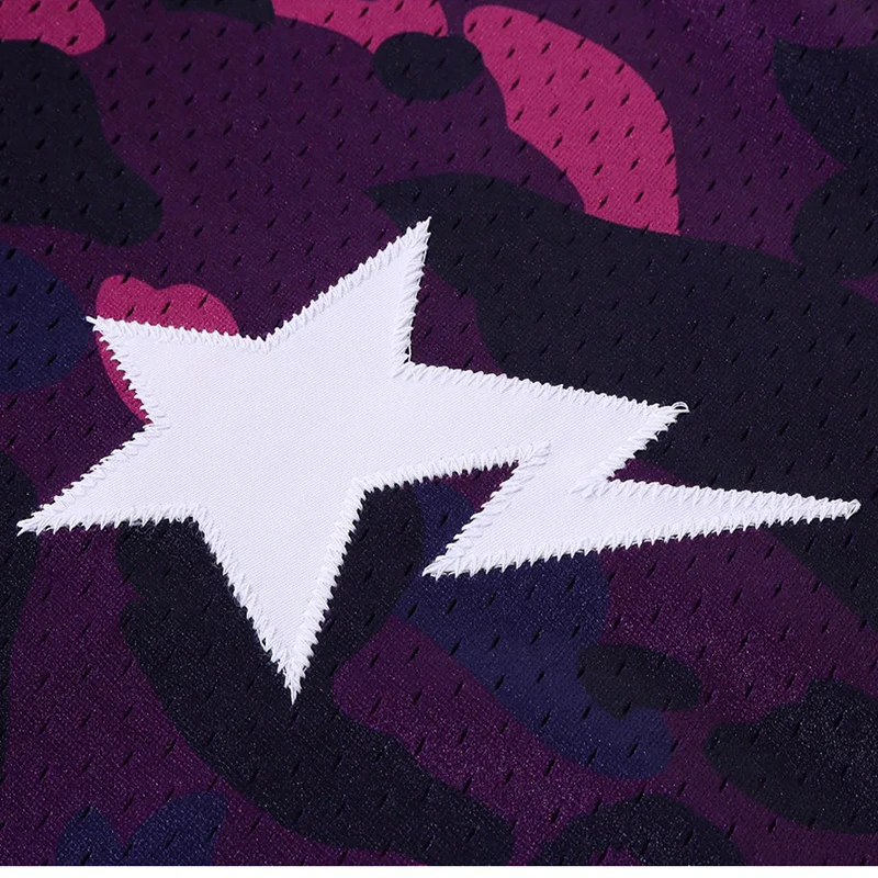 BAPE Purple Color Camo Warm Up Shirt - Image 4