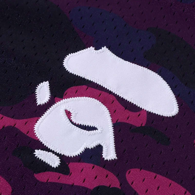 BAPE Purple Color Camo Warm Up Shirt - Image 3
