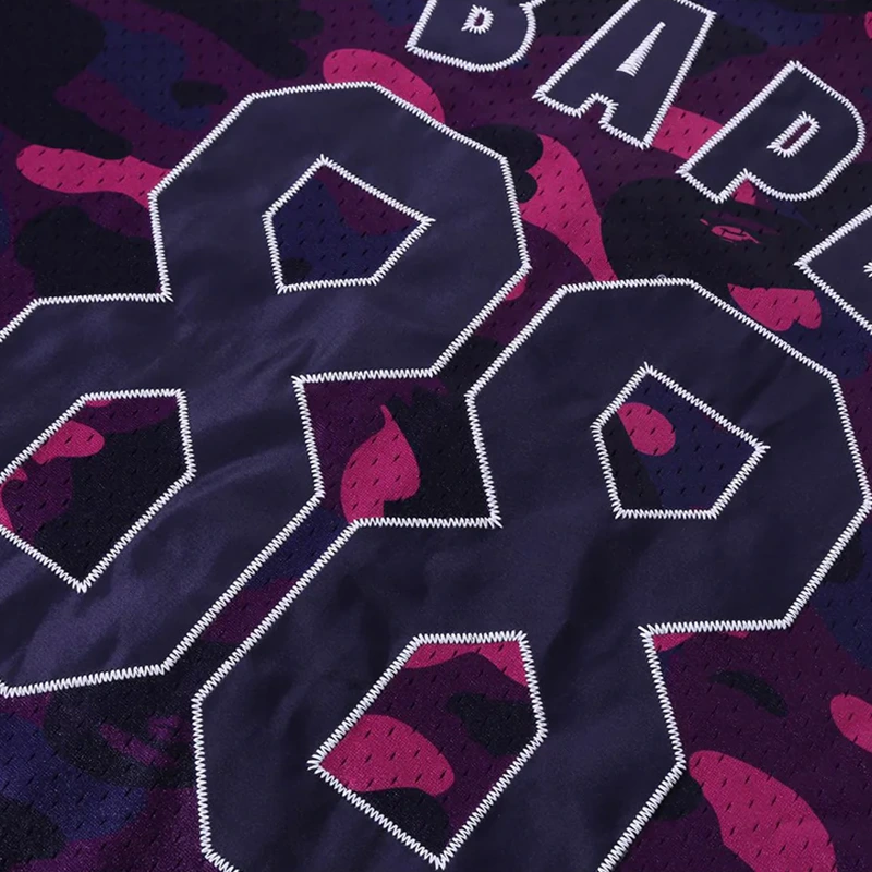 BAPE Purple Color Camo Warm Up Shirt - Image 5