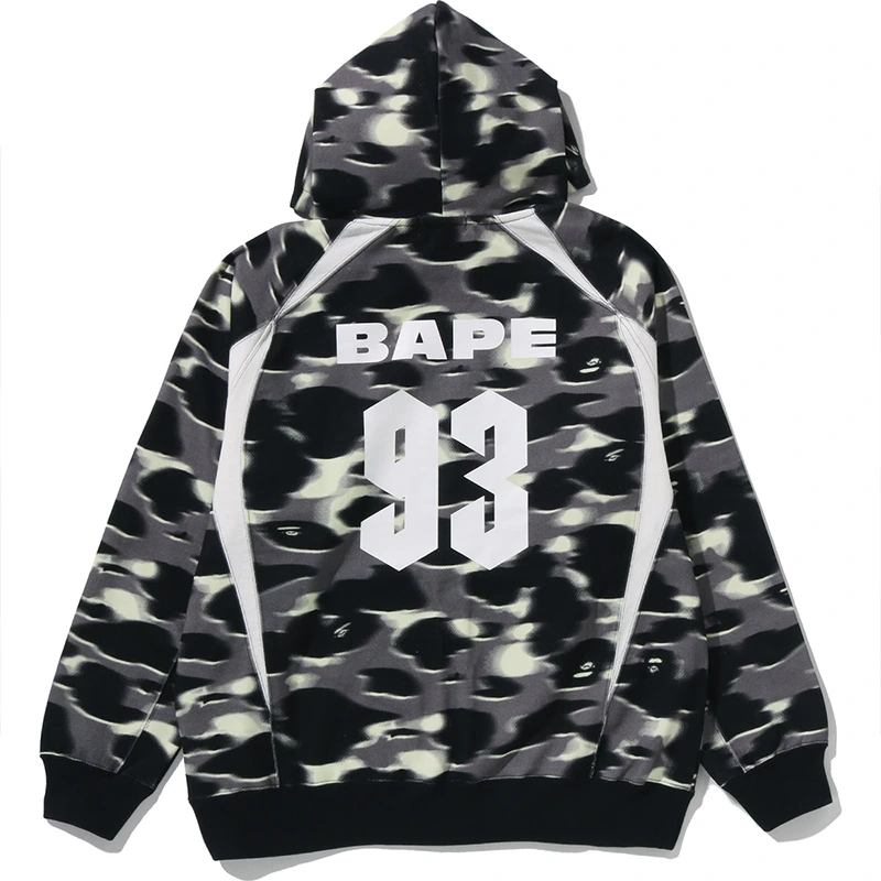 BAPE Screen Camo Football Logo Relaxed Fit Pullover Hoodie - Image 2