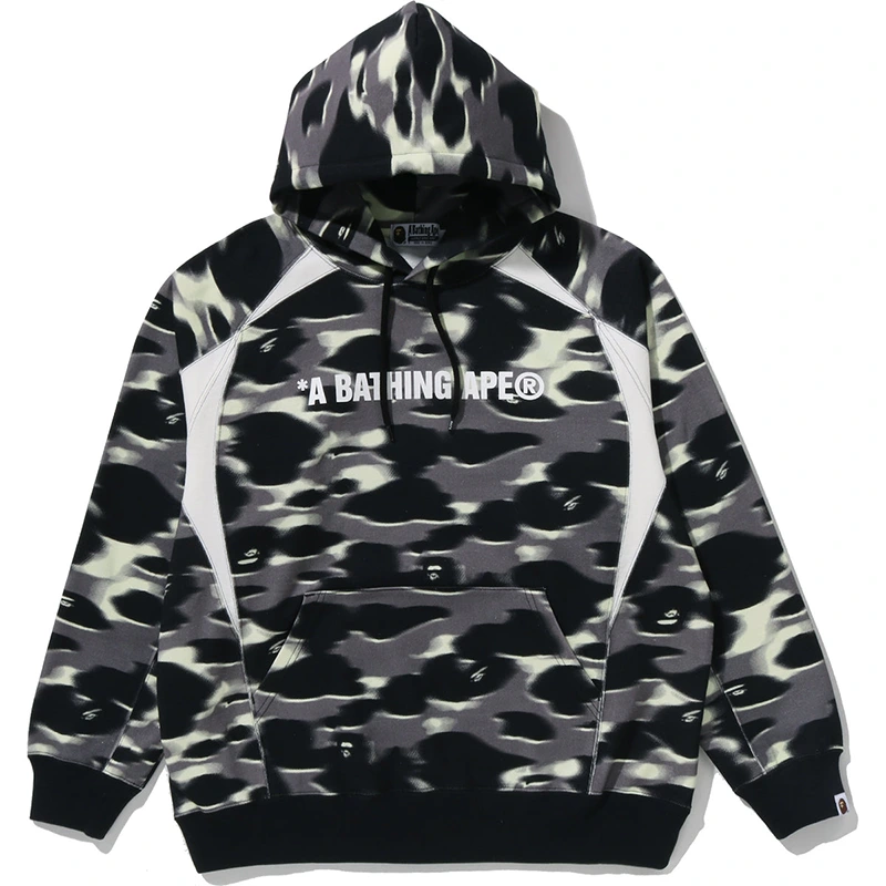 BAPE Screen Camo Football Logo Relaxed Fit Pullover Hoodie