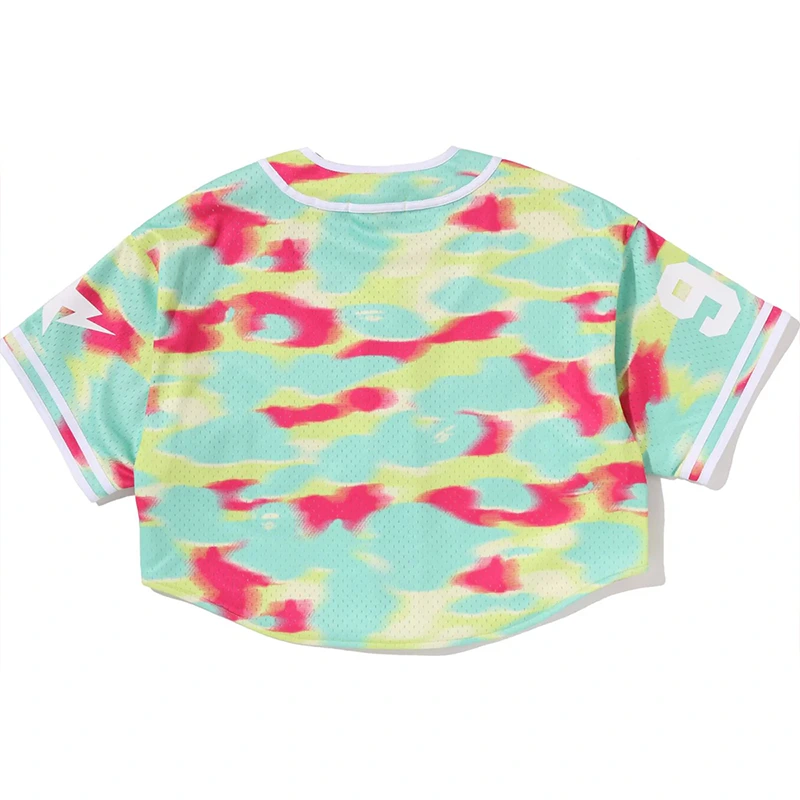 BAPE Screen Camo Multi Logo Baseball Shirt - Image 3