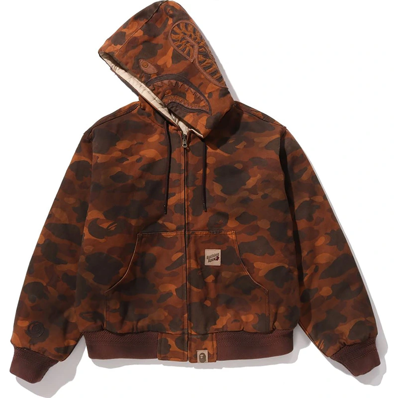BAPE Solid 1st Camo Reversible Shark Zip Heavy Jacket - Image 2