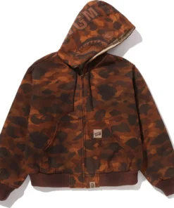 BAPE Solid 1st Camo Reversible Shark Zip Heavy Jacket