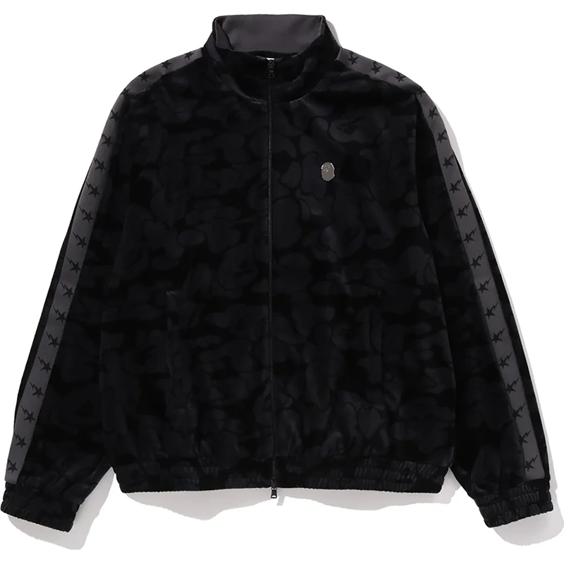 BAPE Solid Camo Velour Metal One Point Relaxed Fit Track Jacket