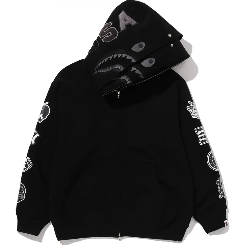 BAPE US Black Friday Double Shark Relaxed Fit Full Zip Hoodie - Image 2