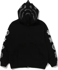 BAPE US Black Friday Double Shark Relaxed Fit Full Zip Hoodie