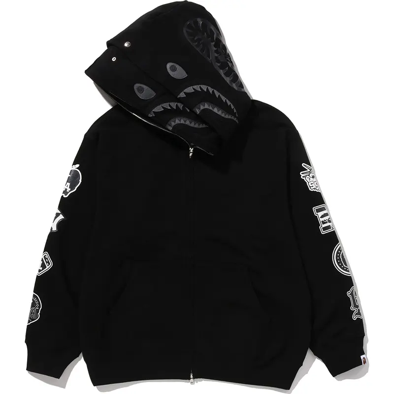 BAPE US Black Friday Double Shark Relaxed Fit Full Zip Hoodie - Image 3