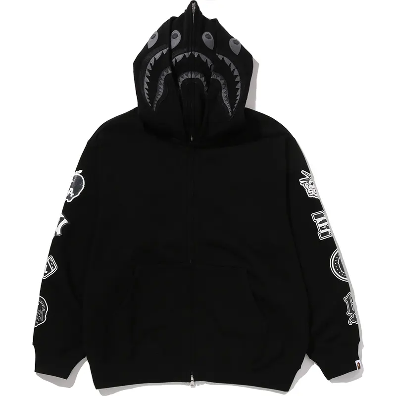 BAPE US Black Friday Double Shark Relaxed Fit Full Zip Hoodie