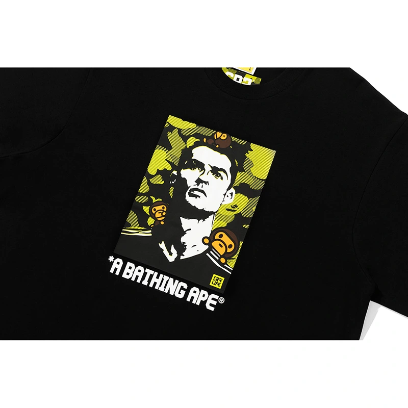 BAPE X CR7 #1 Black Life Baby Milo Relaxed Fit Tee - Image 3