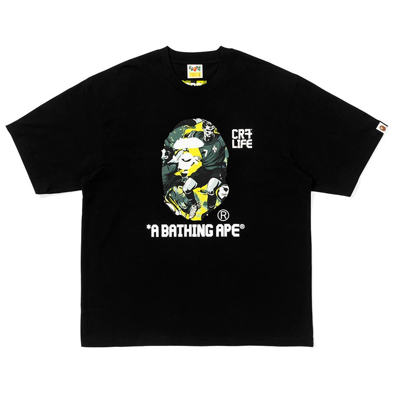 BAPE X CR7 Life Graphic A Bathing Ape Relaxed Fit Tee