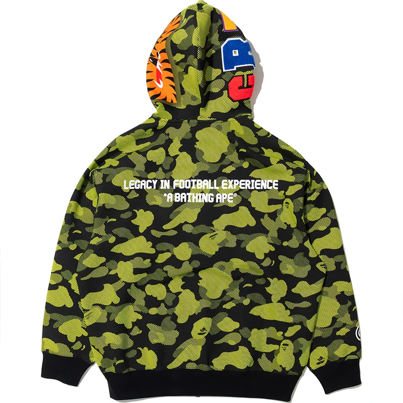 BAPE X CR7 Life Logo Relaxed Fit Shark Full Zip Hoodie - Image 2