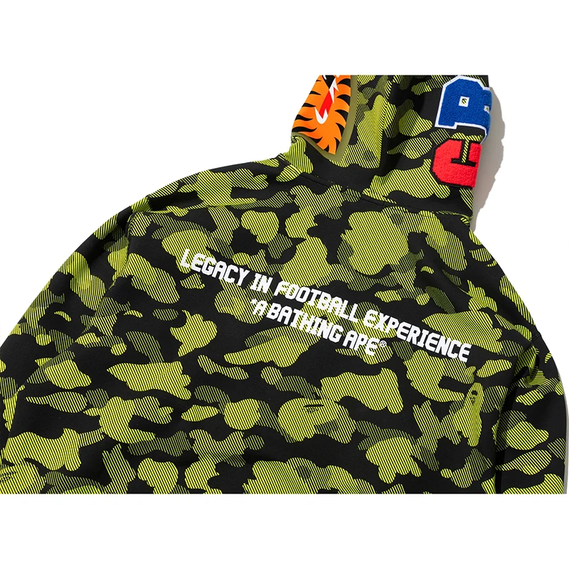 BAPE X CR7 Life Logo Relaxed Fit Shark Full Zip Hoodie - Image 7