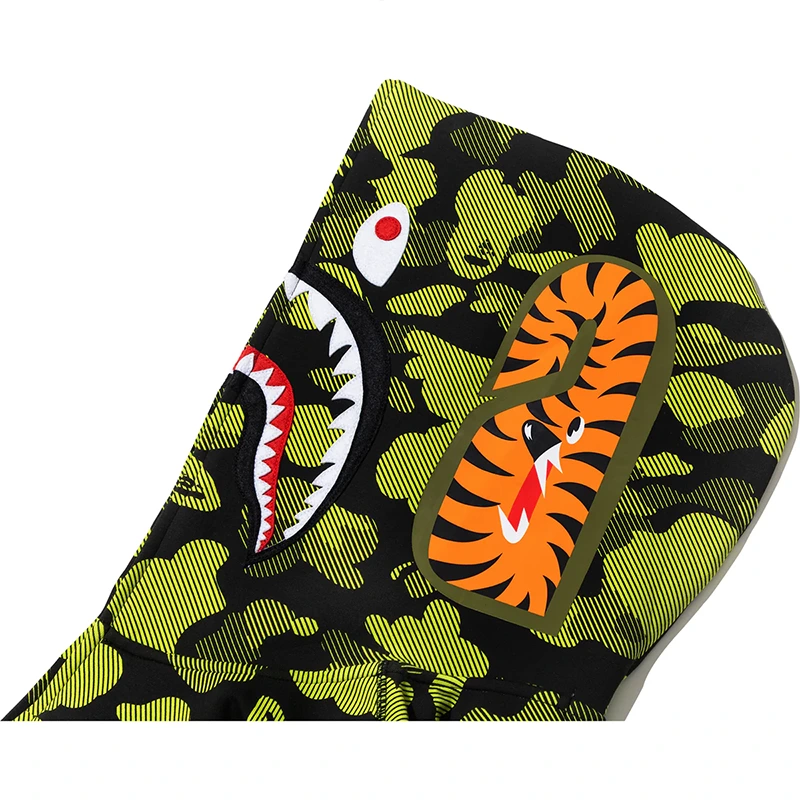 BAPE X CR7 Life Logo Relaxed Fit Shark Full Zip Hoodie - Image 5