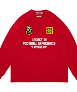 BAPE X CR7 Life Multi Logo Poly Relaxed Fit Football Jersey