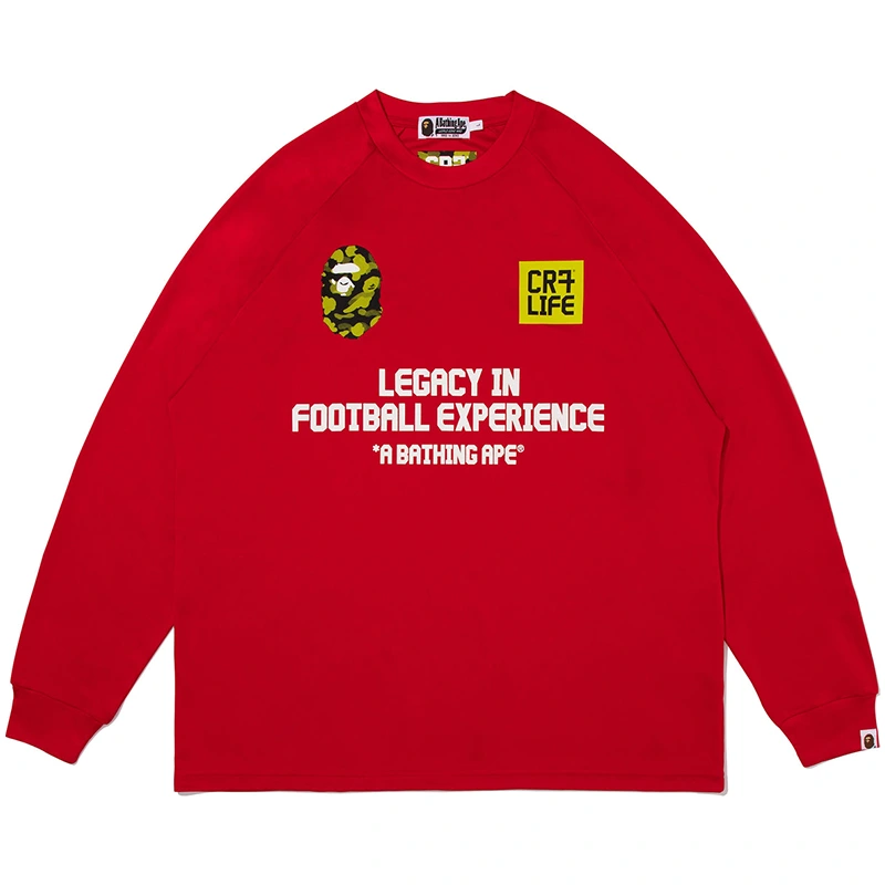 BAPE X CR7 Life Multi Logo Poly Relaxed Fit Football Jersey