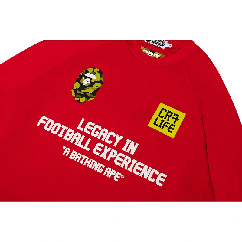 BAPE X CR7 Life Multi Logo Poly Relaxed Fit Football Jersey - Image 4