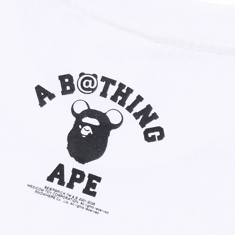BAPE X Medicom Toy 30th Anniv. BAPE White Tee - Image 4