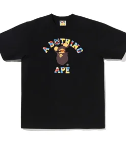 BAPE X Medicom Toy 30th Anniv. College Milo Tee