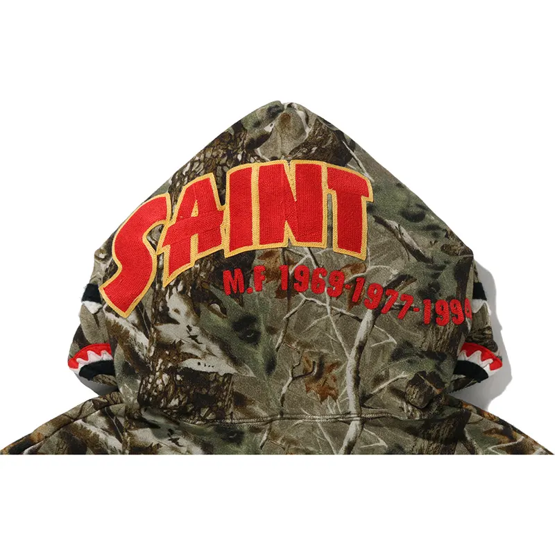 BAPE X Saint MXXXXXX Shark Full Zip Hoodie - Image 5