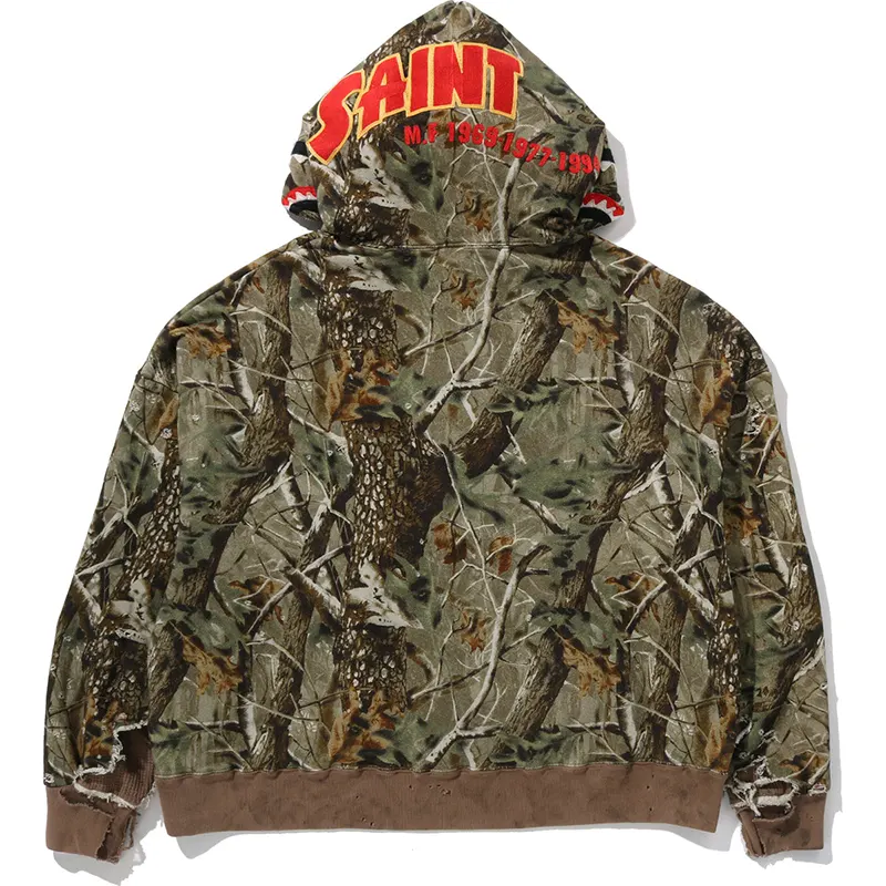 BAPE X Saint MXXXXXX Shark Full Zip Hoodie - Image 4