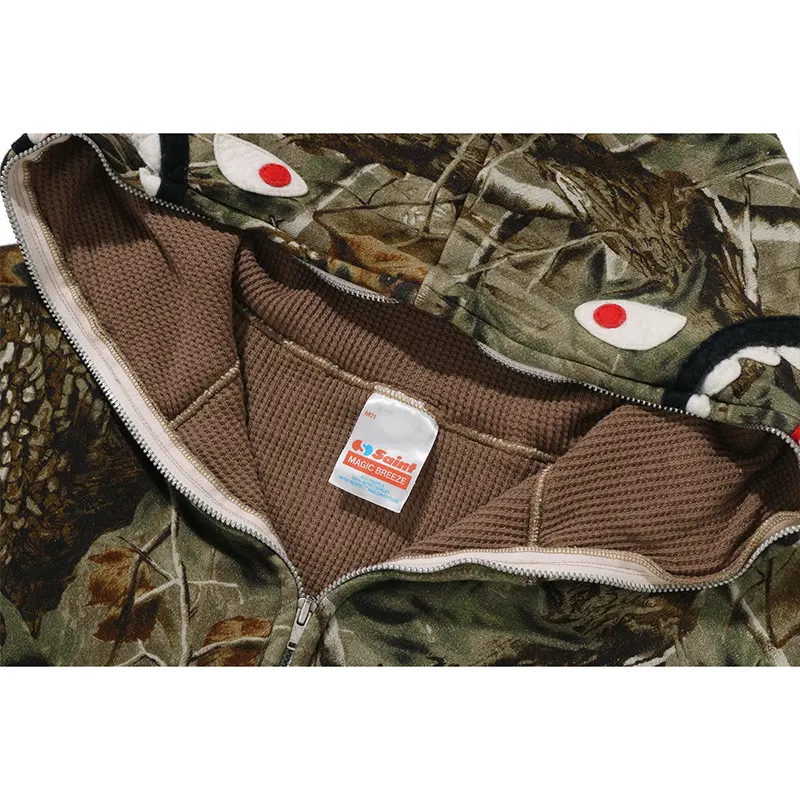 BAPE X Saint MXXXXXX Shark Full Zip Hoodie - Image 9