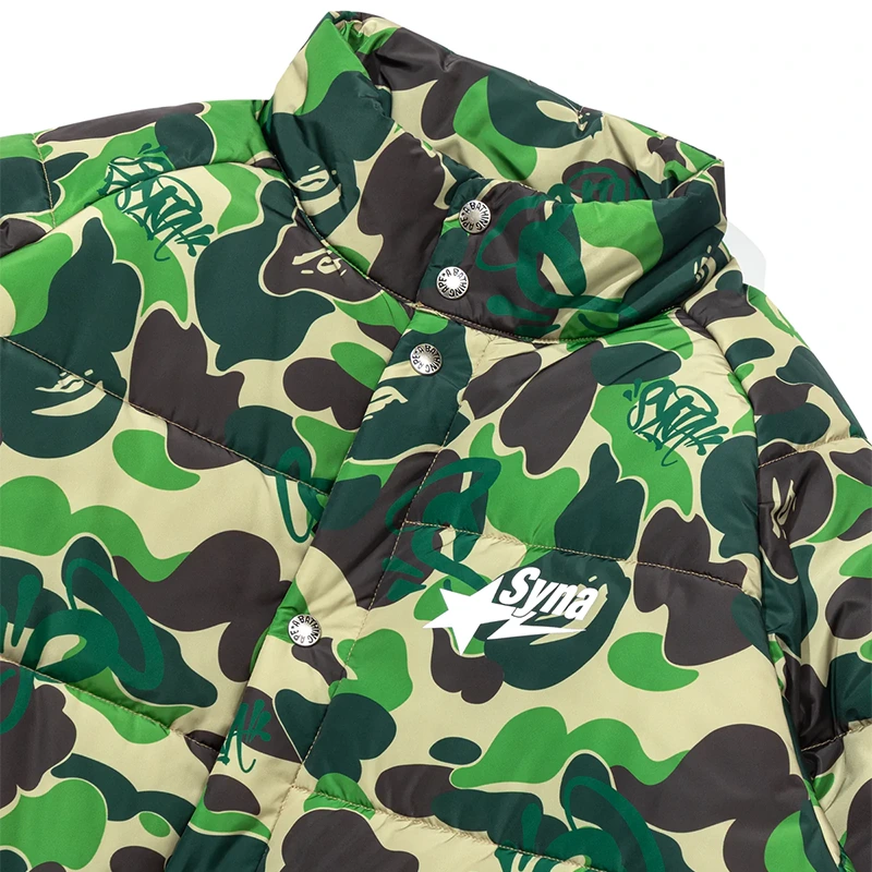 BAPE X Spotify X SYNA By Central Cee Puffer Jacket - Image 3