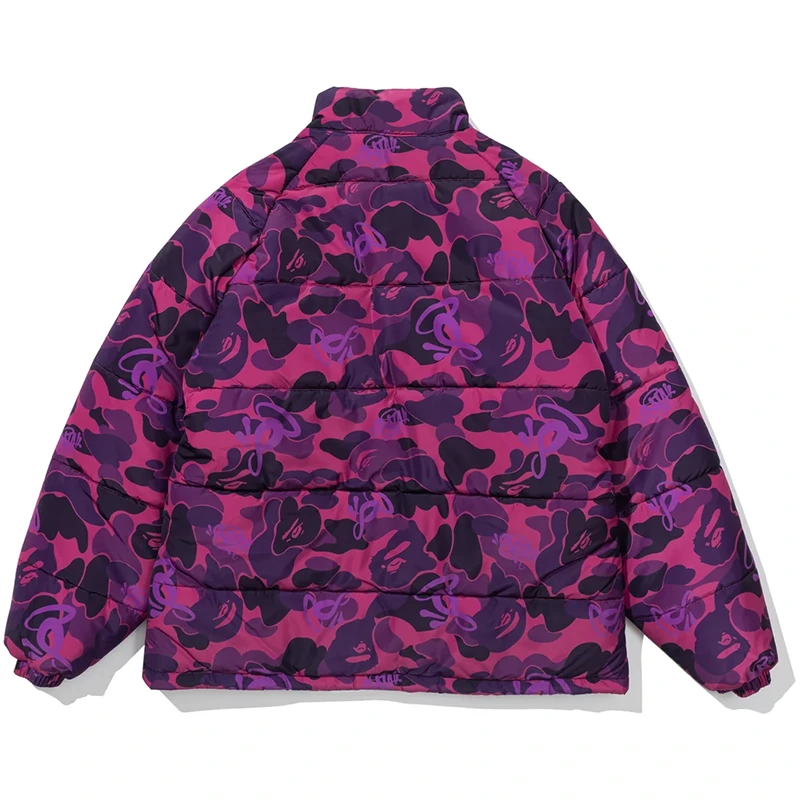 BAPE X Spotify X SYNA By Central Cee Purple Puffer Jacket - Image 4